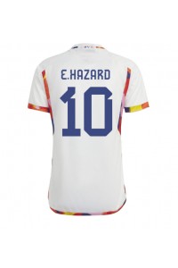Belgia Eden Hazard #10 Fotballdrakt Borte Klær VM 2022 Korte ermer